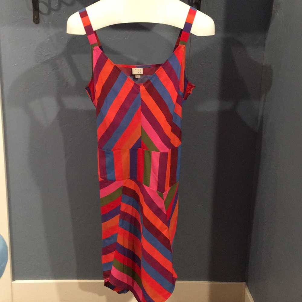A New Day multi colored handkerchief dress